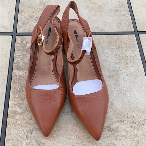 MATIKO Slingback heels Giraffe - Picture 2 of 6